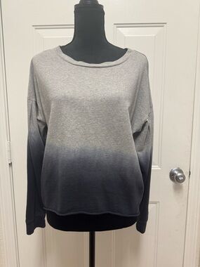 Jessica Simpson Gray to Navy Ombre Pullover Sweatshirt